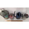 Image 2 : LOT OF 4 - GALVANIZED & METAL FUEL CANS - INCL SWINGSPOUT & STERLING OIL