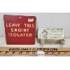 Image 2 : LOT OF 2 - BELL TELEPHONE OUT OF SERVICE & LEAVE ISOLATED SIGNS