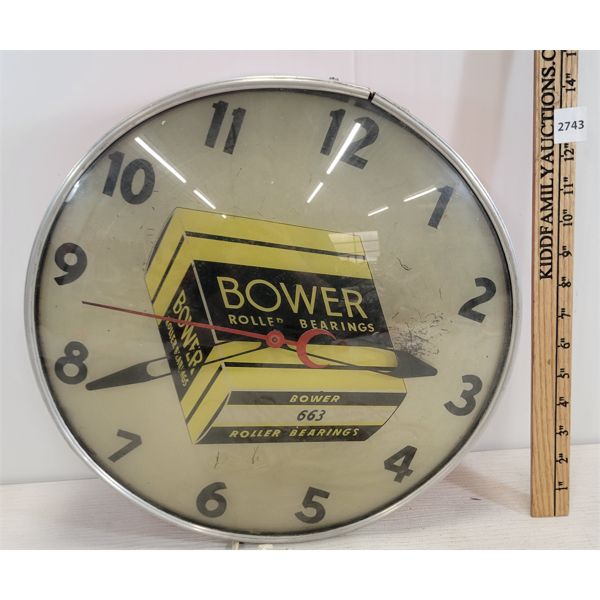 SYNCHRON BOWER ROLLER BEARINGS PLUG-IN WALL CLOCK