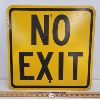 Image 1 : NO EXIT METAL SIGN