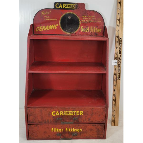 CARTER CARBURETOR METAL DISPLAY