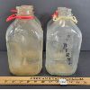Image 3 : LOT OF 5 - DAIRY BOTTLES W/ CARRYING RACK - INCL BYRNE