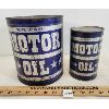 Image 1 : LOT OF 2 - CANADIAN TIRE MOTOR OIL CANS - 1 GAL, 1 QT