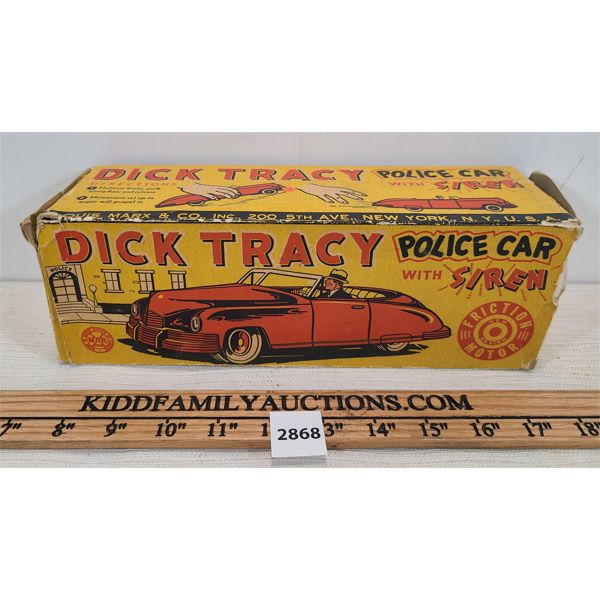 MARX TOYS - DICK TRACY POLICE CAR SIREN BOX