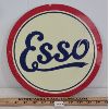 Image 1 : ESSO EMBOSSED SST SIGN - 11 INCH DIA 