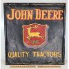 Image 1 : JOHN DEERE PAINTED WOOD SIGN 