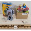 Image 3 : LOT OF 3 - WIND UP TIN TOYS - INCL MECHANICAL ROBOTS - REPRO 