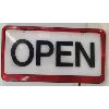 Image 2 : LOT OF 2 - LIGHT UP OPEN SIGN & ROTATING LIGHT LICENSE PLATE