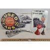 Image 1 : LOT OF 8 - GAS PUMP NOZZLE, OILERS & GARAGE SIGNS, ETC. 