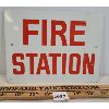 Image 1 : FIRE STATION DBL SIDED SIGN