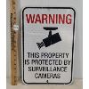 Image 1 : WARNING PROPERTY PROTECTED METAL SIGN