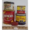 Image 1 : LOT OF 5 - TOBACCO & MONKEY GRIP PATCHES TINS, ETC. - INCL DAILY MAIL, AMPHORA & OLD VIRGINIA, ETC.