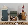 Image 2 : LOT OF 3 - GAS PUMP COIN BANK  - FOLK ART GAS STATION & GAS PUMP