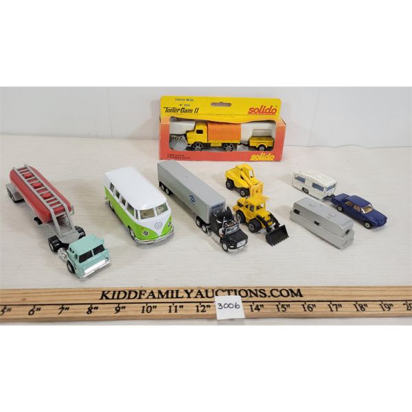 LOT OF 8 - MISC VEHICLES - INCL SOLIDO, MATCHBOX & CORGI