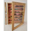 Image 2 : WOODEN & GLASS MODEL CAR DISPLAY W/ CARS