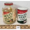 Image 1 : LOT OF 2 - WOLFS HEAD OIL CAN & MOTOR OIL BOTTLE