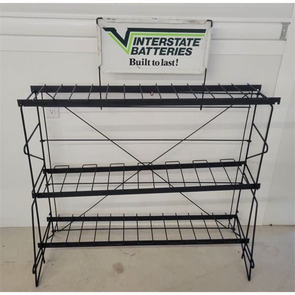 INTERSTATE BATTERIES 3 SHELF DISPLAY 