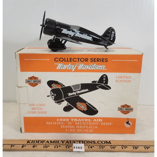 HARLEY DAVIDSON 1929 TRAVEL AIR COIN BANK