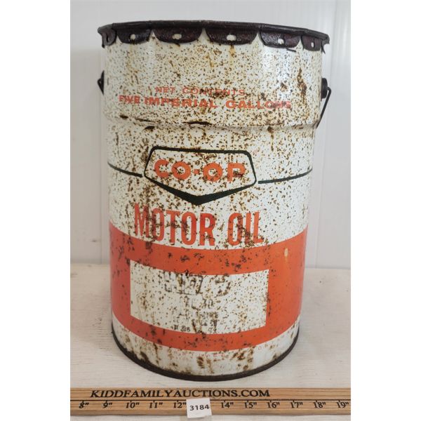 CO-OP 5 GAL MOTOR OIL CAN