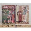 Image 1 : LOT OF 2 - GARAGE SERVICE STATION TIN SIGNS
