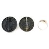 Image 2 : Pair of WWI German Wound Badges and 1914 Novelty Ring with Iron Cross Enameled Design. 3pcs