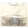 Image 1 : 5-cent 1901 ICCS AU55