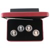 Image 1 : 2004 50-cent Queen Elizabeth II 4-coin Sterling Silver Effigy Set