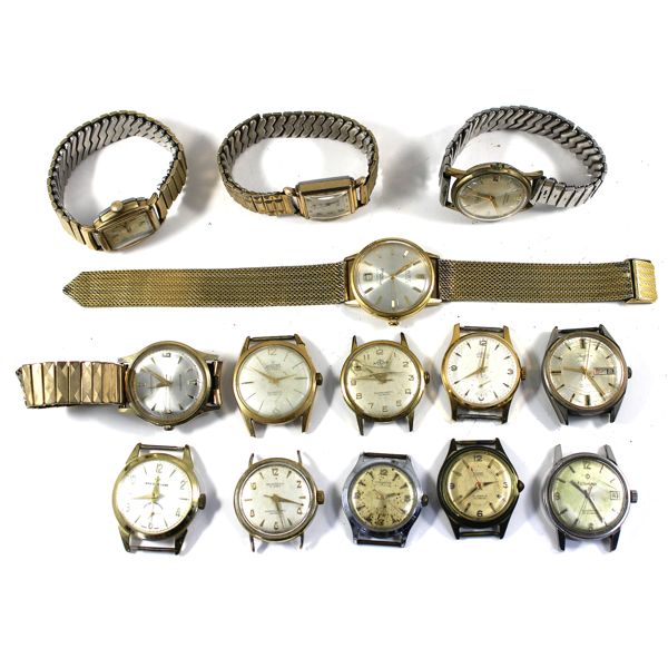 Gentlemen's Assorted Vintage Swiss Off-Brand Wristwatches