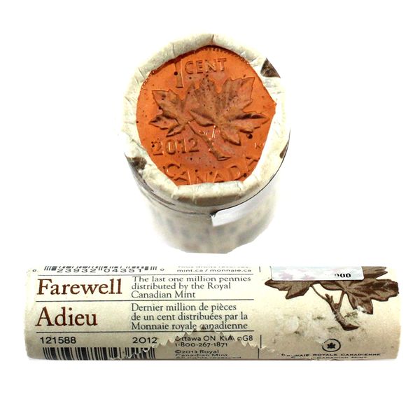 1-cent 2012 Special Wrap Farewell Roll - The Last Million Pennies