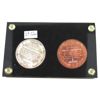 Image 2 : Wellings Mint 1917-1963 Memory of John F Kennedy Fine Silver & Fine Copper Medal Set (Tax Exempt)