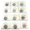 Image 2 : 25-cent 1992-2010 All NBU ICCS Certified MS64 to MS67. 12pcs.  