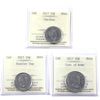 Image 1 : 25-cent 2017 Caribou, Stanley Cup; & 50-cent Coat of Arms ICCS MS66. 3pcs.
