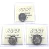 Image 2 : 25-cent 2017 Caribou, Stanley Cup; & 50-cent Coat of Arms ICCS MS66. 3pcs.