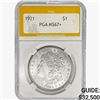 Image 1 : 1921 Morgan Silver Dollar PGA MS67+