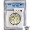 1937 Walking Liberty Half Dollar ICG MS63
