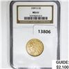 Image 1 : 1909-D $5 Gold Half Eagle NGC MS61