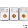 Image 1 : 1951-D Set [3] Wheat Cent NGC MS66 RD