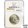 Image 1 : 1963-D Franklin Half Dollar NGC MS64