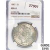 Image 1 : 1887 Morgan Silver Dollar NGC MS61