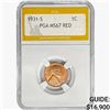 1931-S Wheat Cent PGA MS67 RED