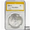 Image 1 : 1880-O Morgan Silver Dollar PGA MS64+