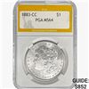 Image 1 : 1883-CC Morgan Silver Dollar PGA MS64