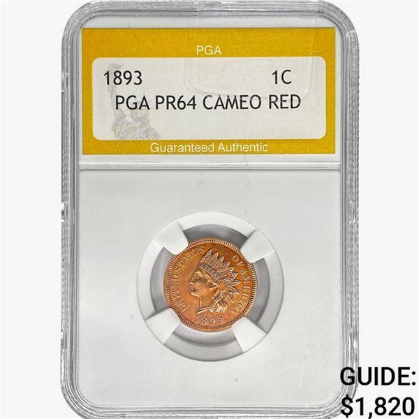 1893 Indian Head Cent PGA PR64 Cameo RED