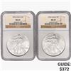 Image 1 : [2] 1996 Silver Eagle NGC MS69