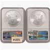 Image 2 : [2] 1995 Silver Eagle NGC MS69