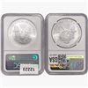 Image 2 : [2] 1986 & 2007 Silver Eagle NGC