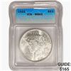1922 Silver Peace Dollar ICG MS65