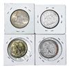 Image 2 : 1941-1962 4 Uncirculated Silver Half Dollars [4 Co