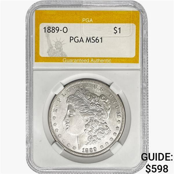 1889-O Morgan Silver Dollar PGA MS61