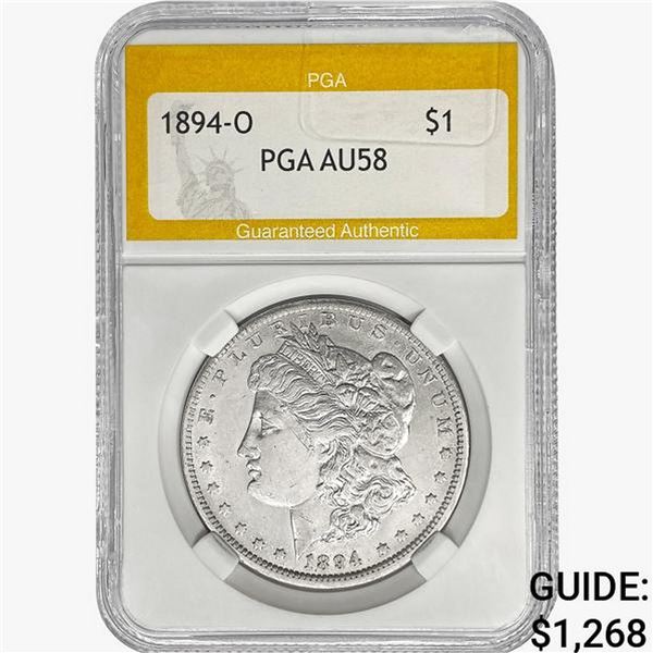 1894-O Morgan Silver Dollar PGA AU58